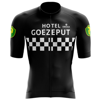Koerstrui korte mouw, lange zichtbare rits, zomer